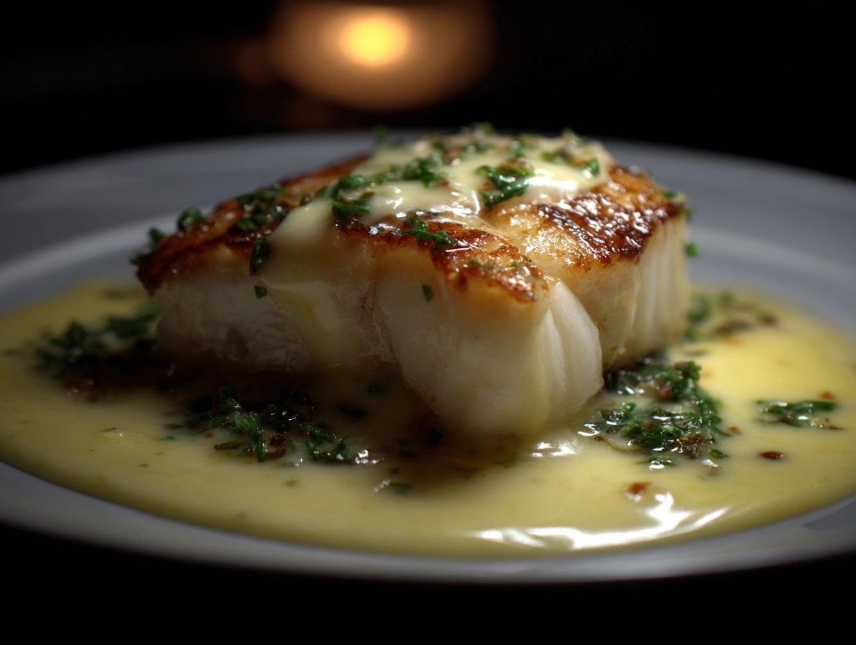 seared fish over glaze - Top Seafood Fine Dining in Salt Lake City