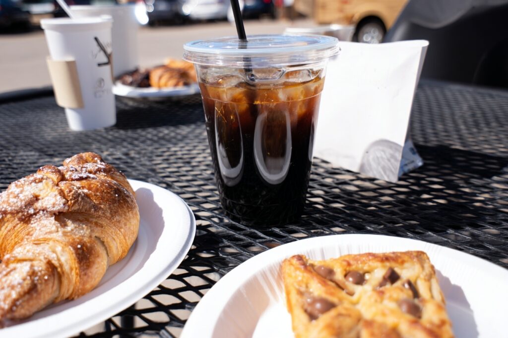 pastries and tea brunch in rural utah