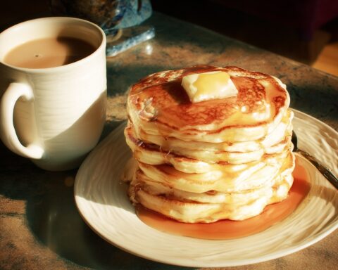 fluffy pancake stack and coffee Best Places to Eat Brunch in West Valley City Utah